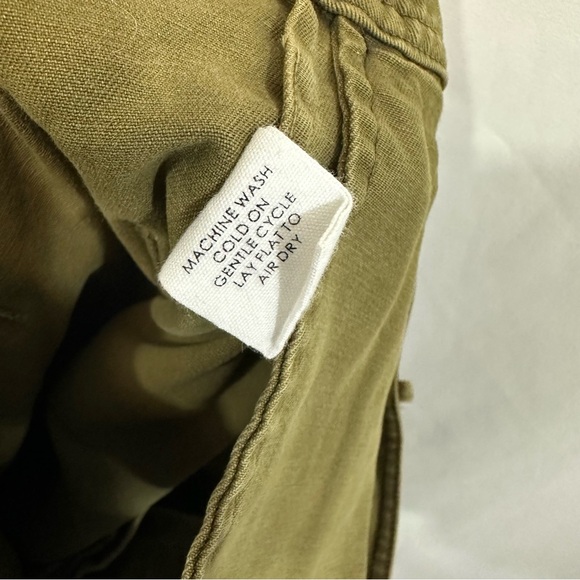 Apiece Apart Merida High Rise Wide Leg Pants in Olive Green - Picture 11 of 11